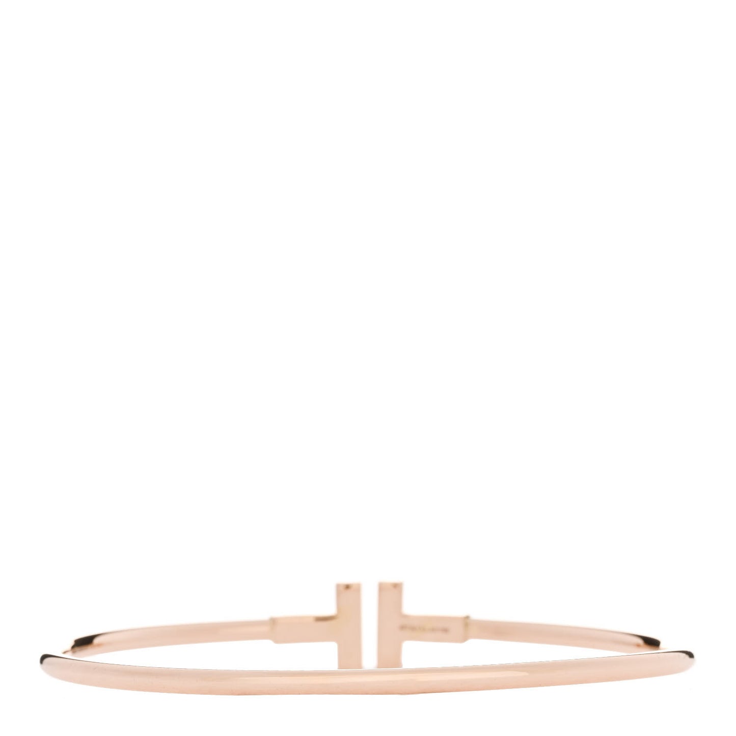18K Rose Gold T Wire Bracelet