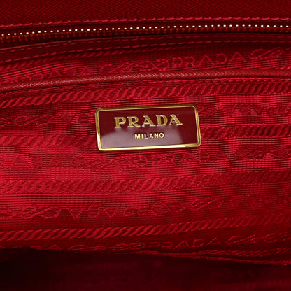 Prada Saffiano Medium Galleria Double Zip Tote Fuoco 6 of 10