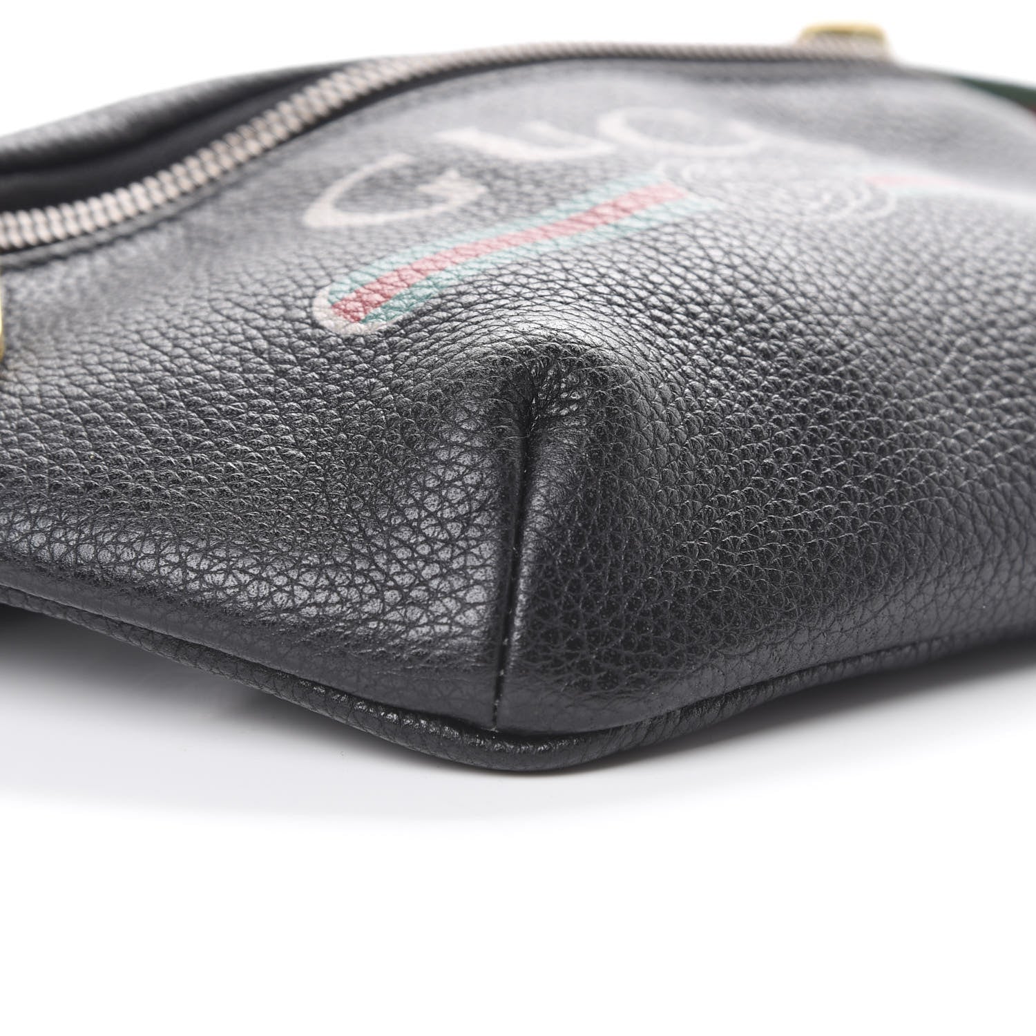 Gucci Grained Calfskin Small Logo Belt Bag Black 8 of 9