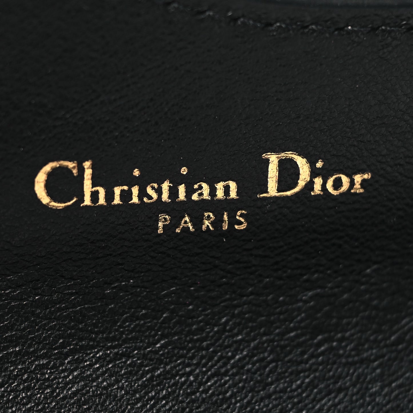 Patent Calfskin Saddle Card Holder Black