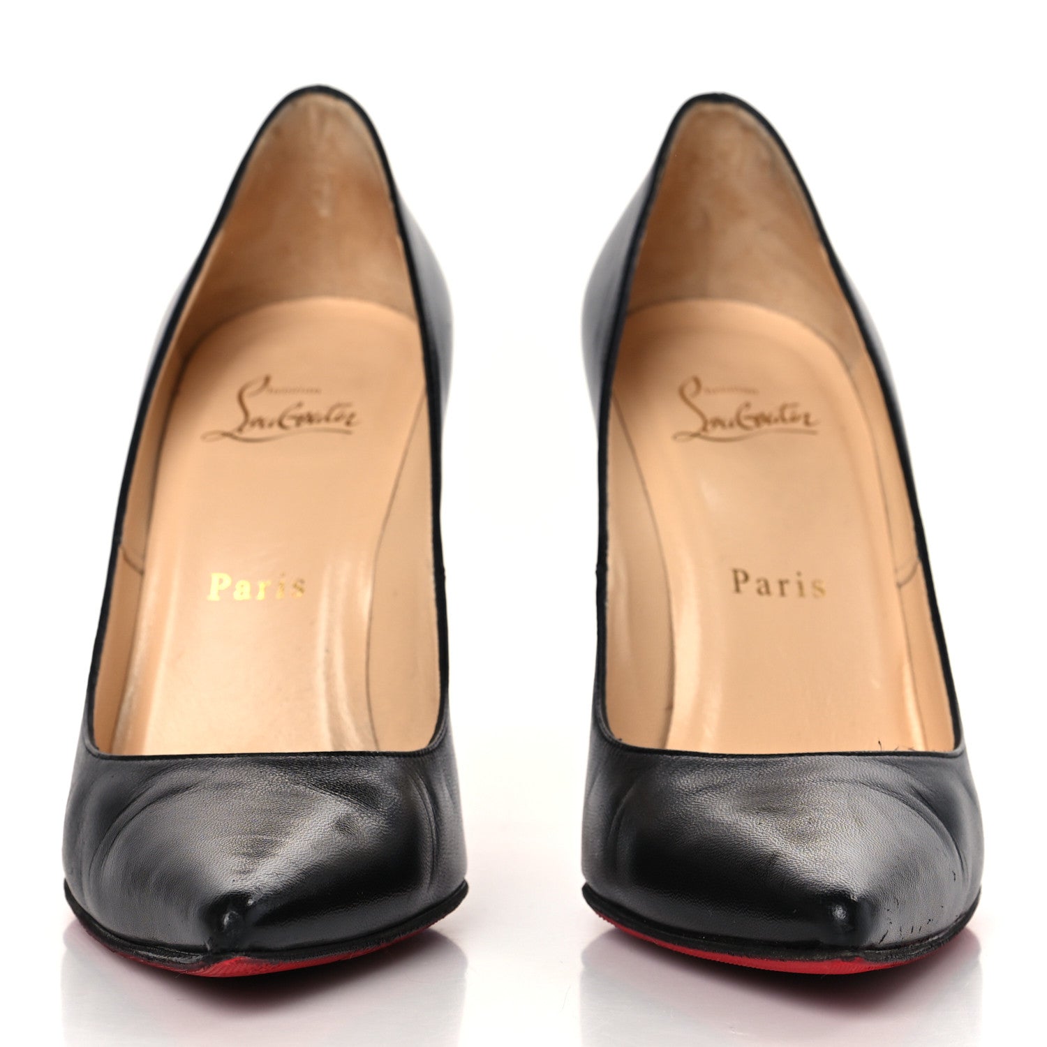 Christian Louboutin Kid Decollete 554 100 Pumps 38 Black 3 of 8