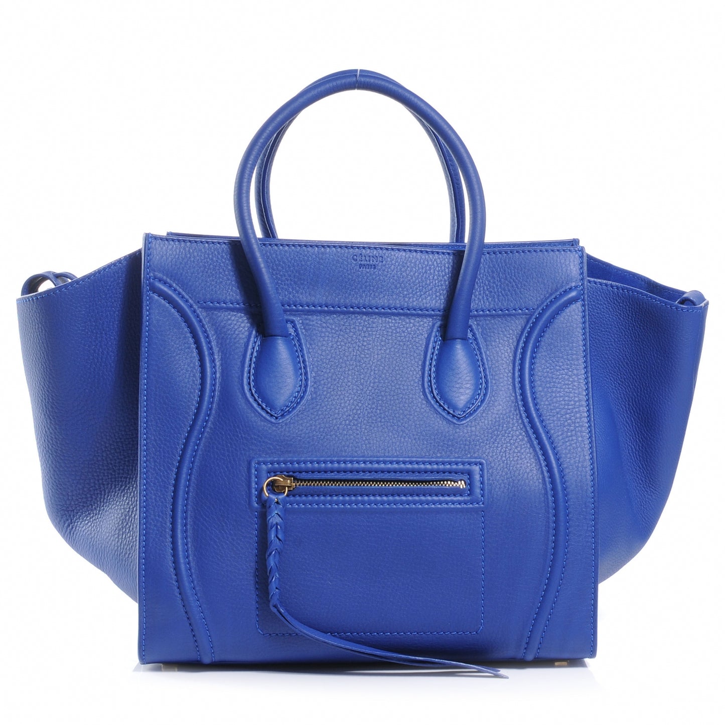 Smooth Calfskin Medium Phantom Luggage Cobalt