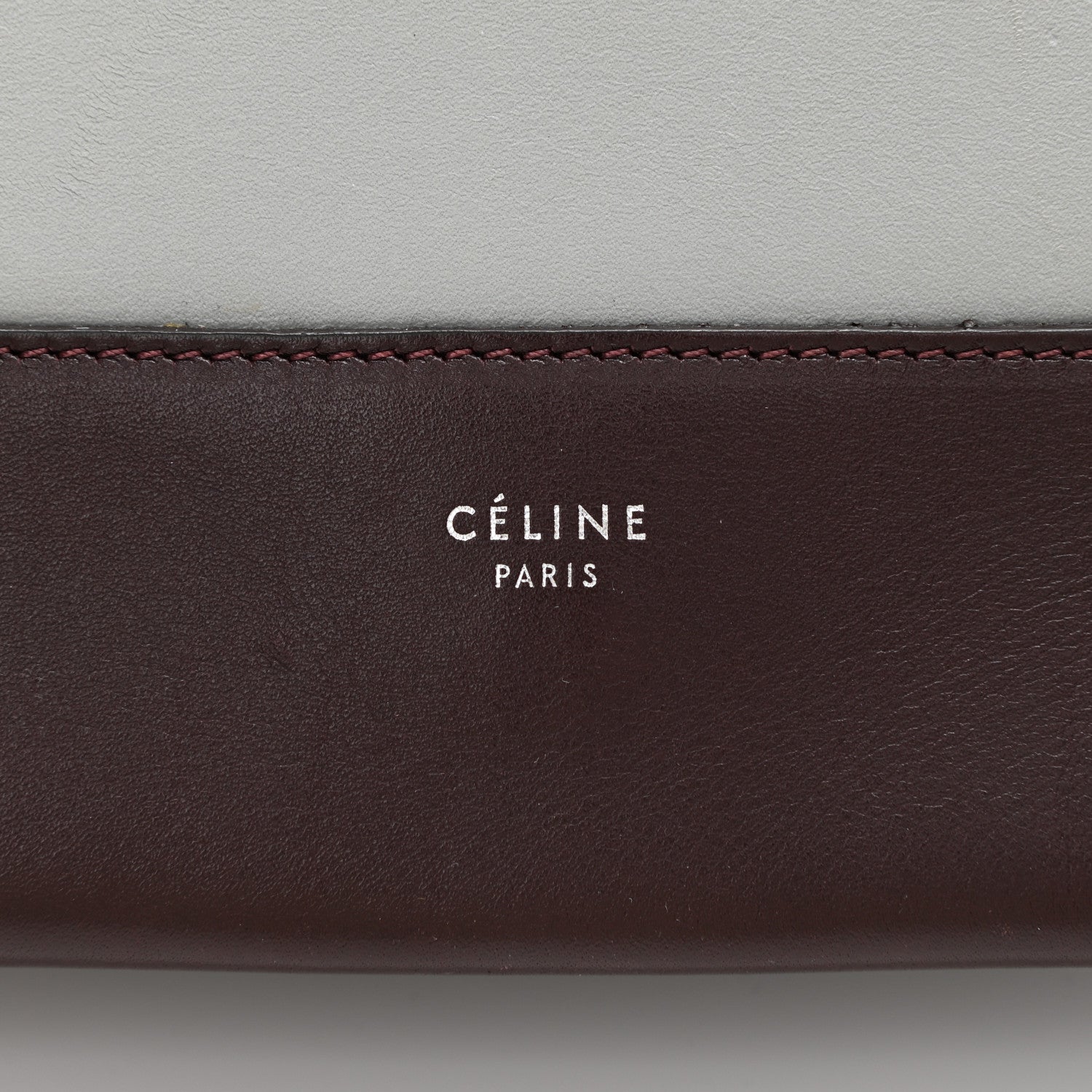 Celine Shiny Smooth Calfskin Medium Frame Shoulder Bag Burgundy Pearl Blue 6 of 13