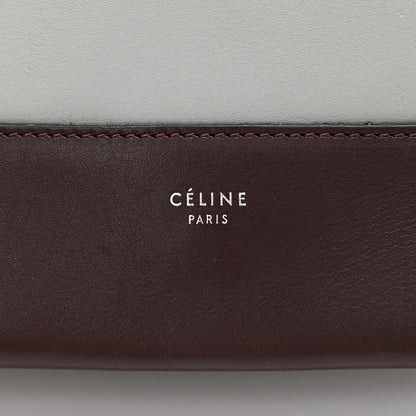 Celine Shiny Smooth Calfskin Medium Frame Shoulder Bag Burgundy Pearl Blue 6 of 13