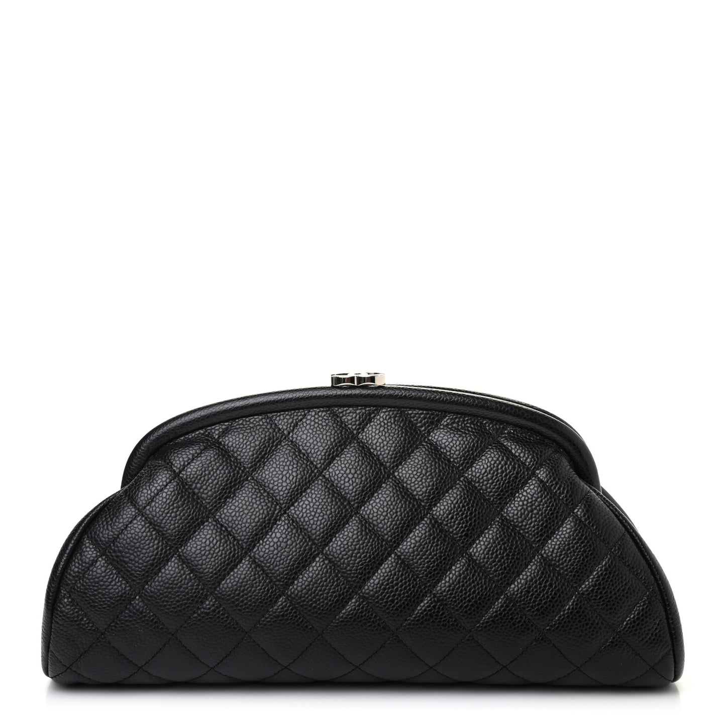 Caviar Quilted Timeless Clutch Black