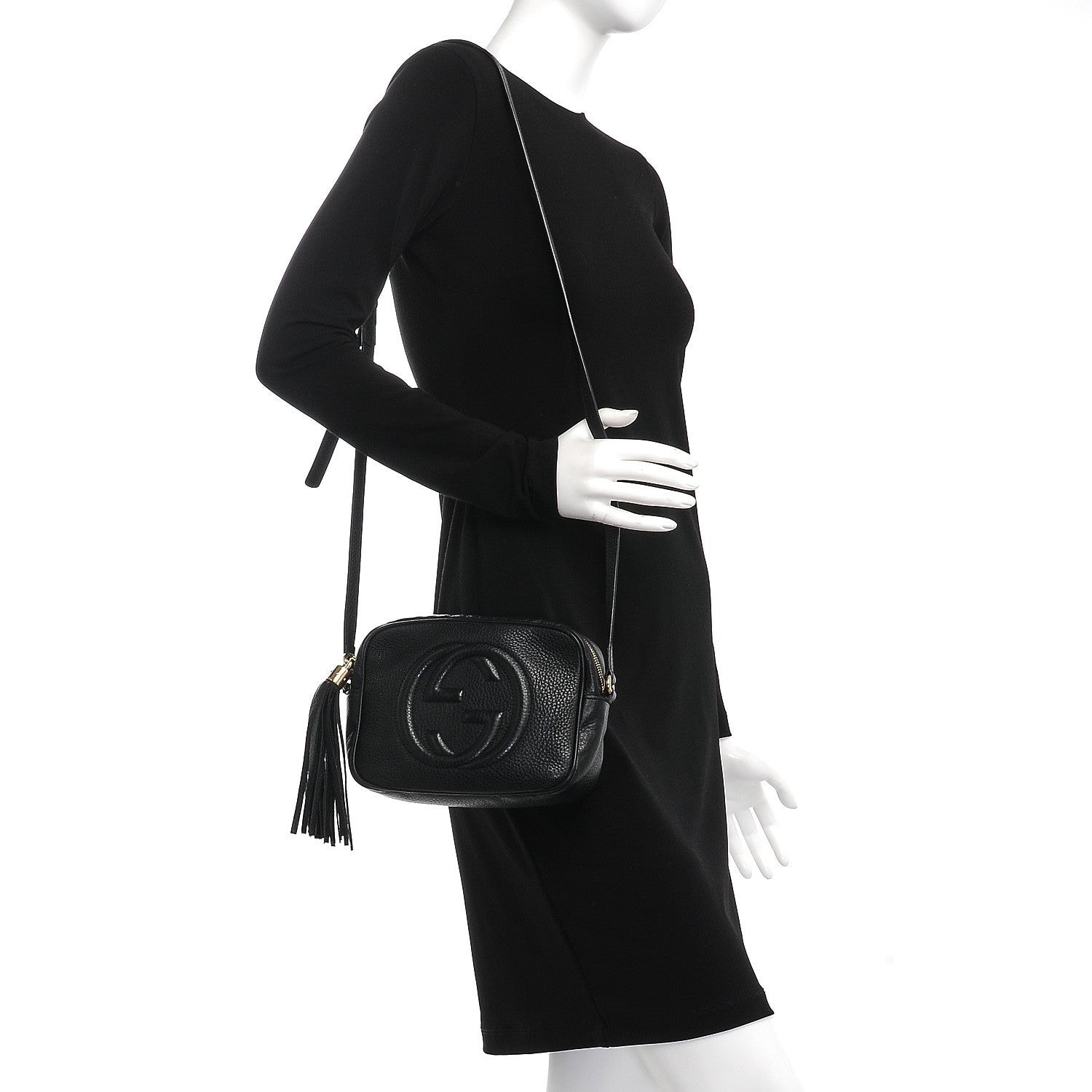 Gucci Pebbled Calfskin Small Soho Disco Bag Black 2 of 7