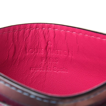 Louis Vuitton Metallic Vernis Card Holder Blue Pink 6 of 7