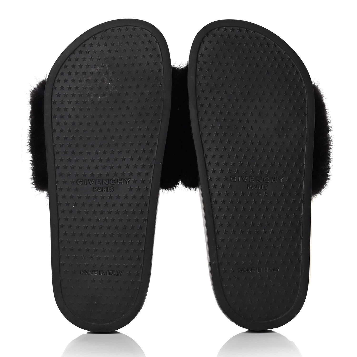 Givenchy Mink Rubber Slide Sandals 37 Black 7 of 8