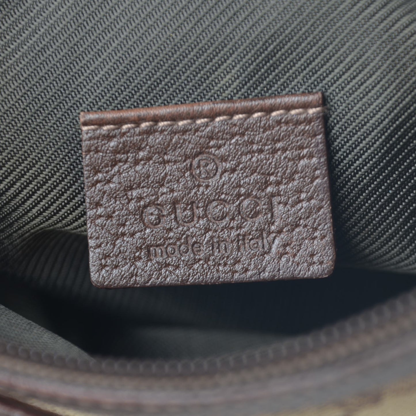 Monogram D Ring Cosmetic Case Brown