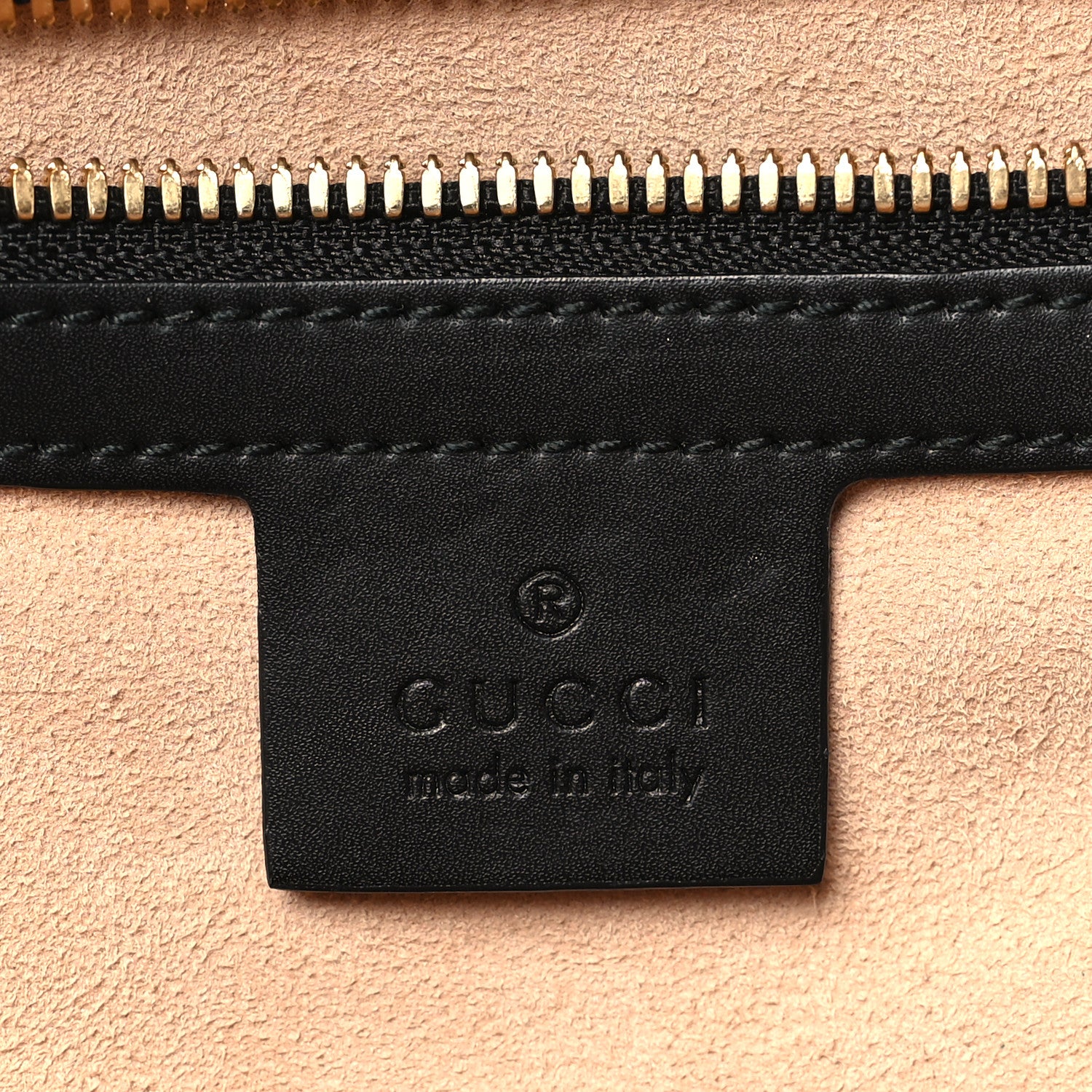 Gucci GG Supreme Monogram Bees Print Small Day Backpack Beige Oro Black 6 of 11