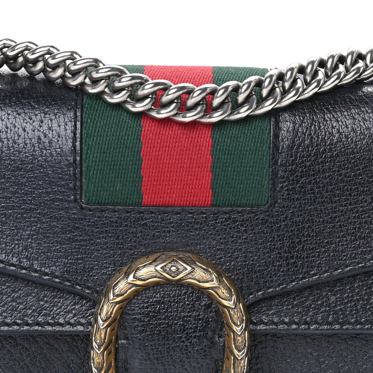 Calfskin Web Mini Dionysus Shoulder Bag Black