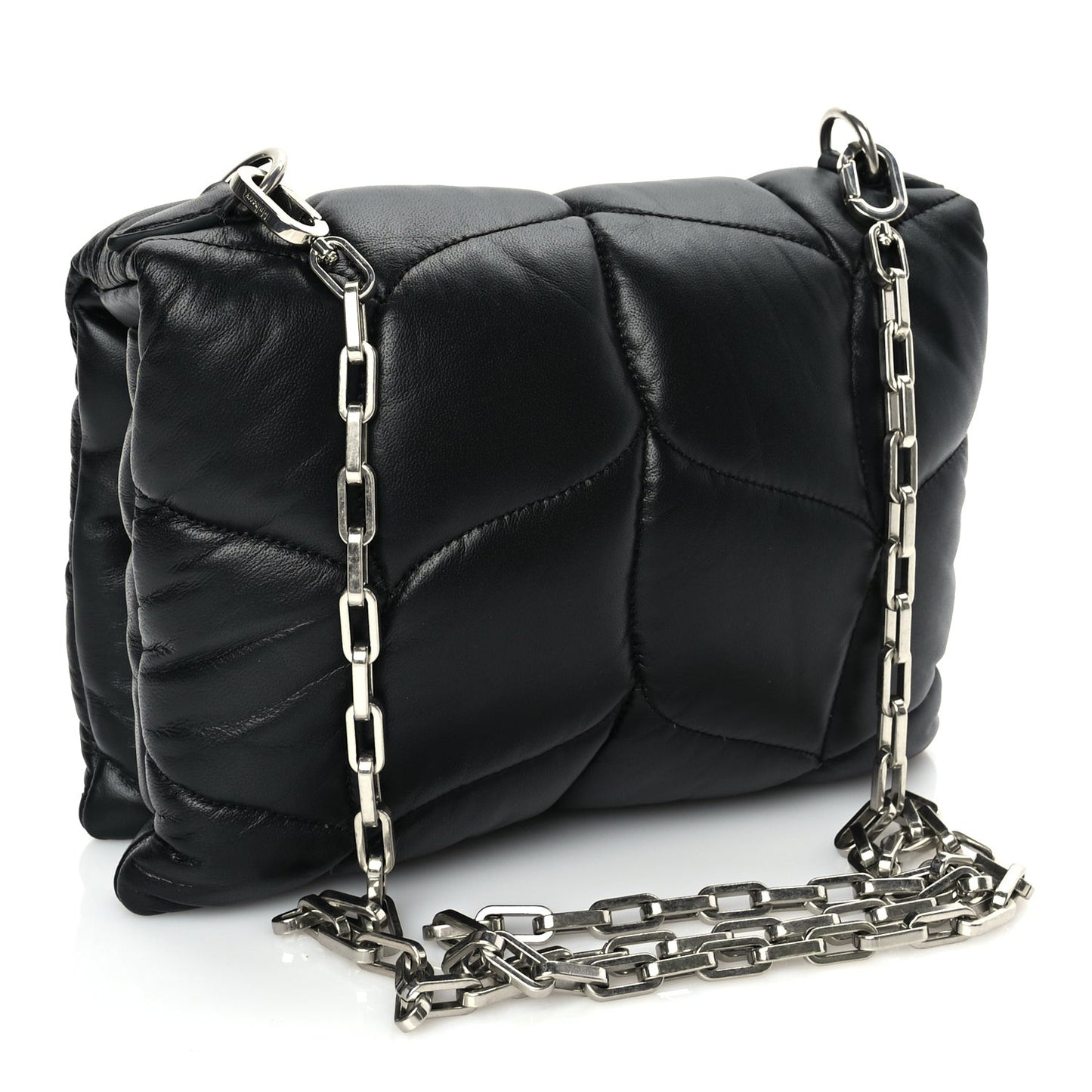 Nappa Pillow Quilted Little Softie Bag Black