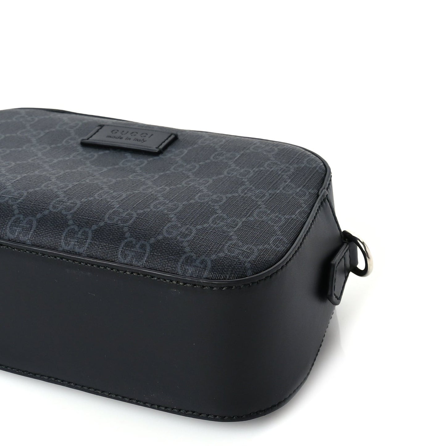 GG Supreme Monogram Web Shoulder Bag  Black