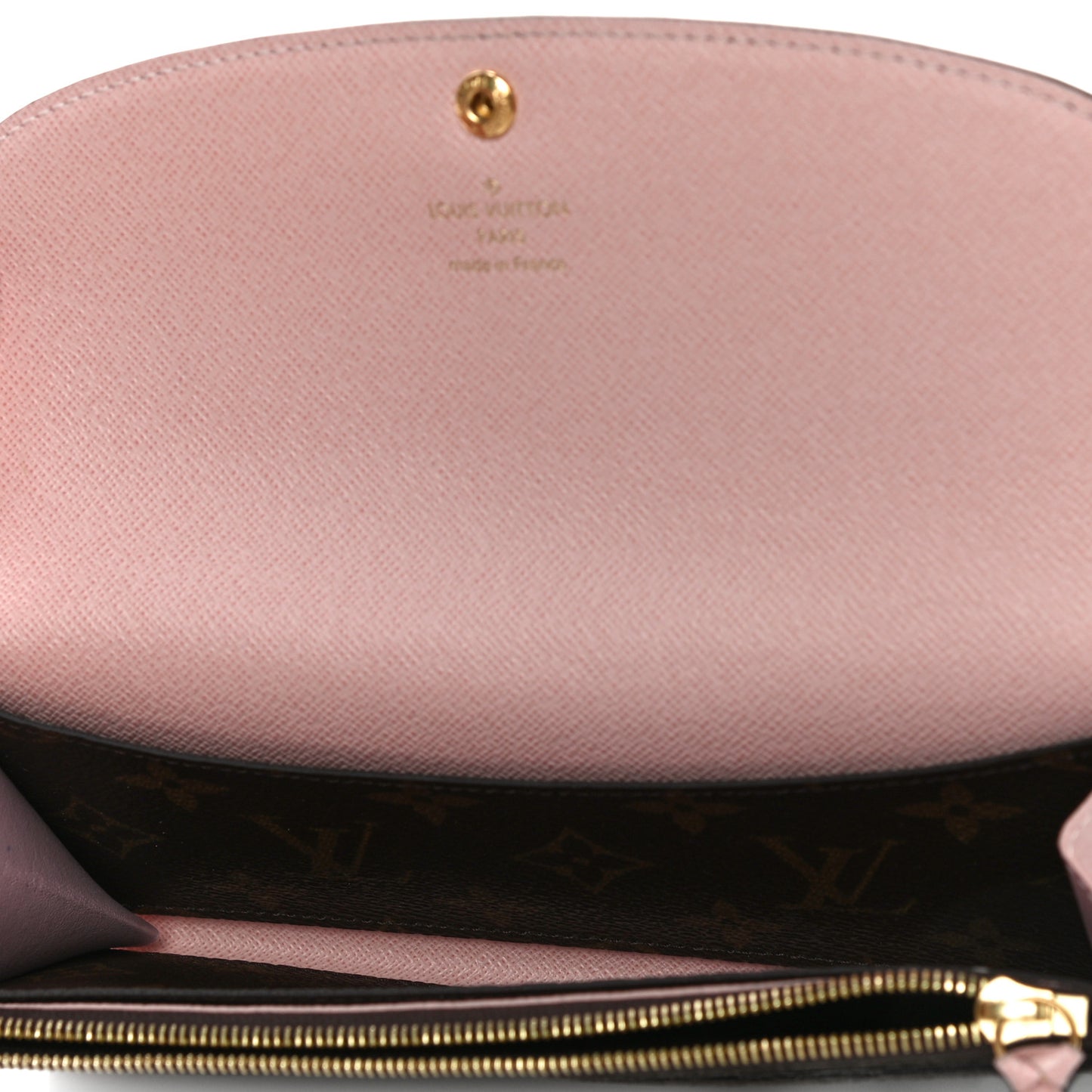 Monogram Emilie Wallet Rose Ballerine