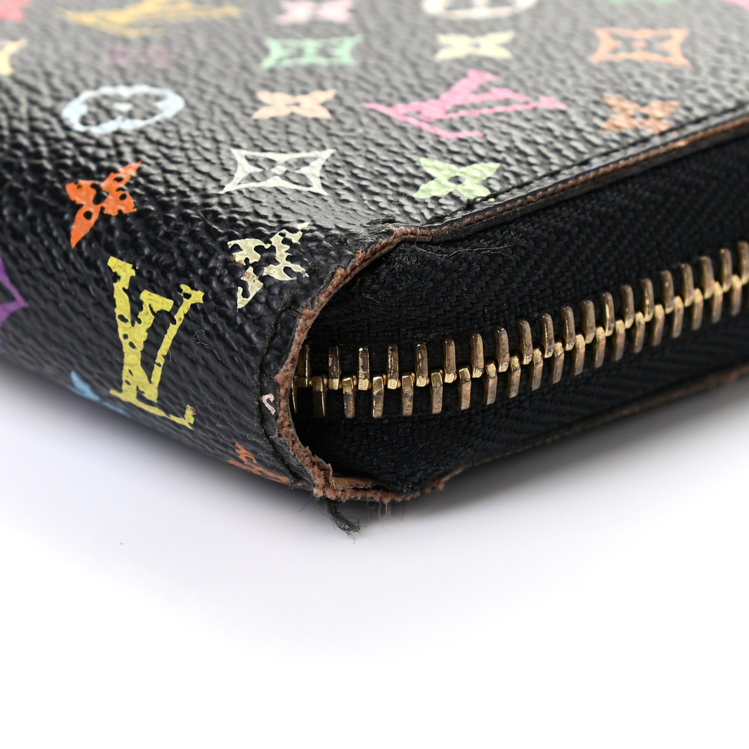 Louis Vuitton Monogram Multicolor Zippy Wallet Black 9 of 10