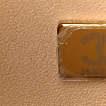 Chanel Caviar Quilted Medium Double Flap Beige 7 of 10