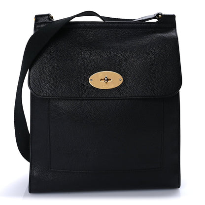 Mulberry Natural Grain Calfskin Antony Messenger Crossbody  Black 1 of 7