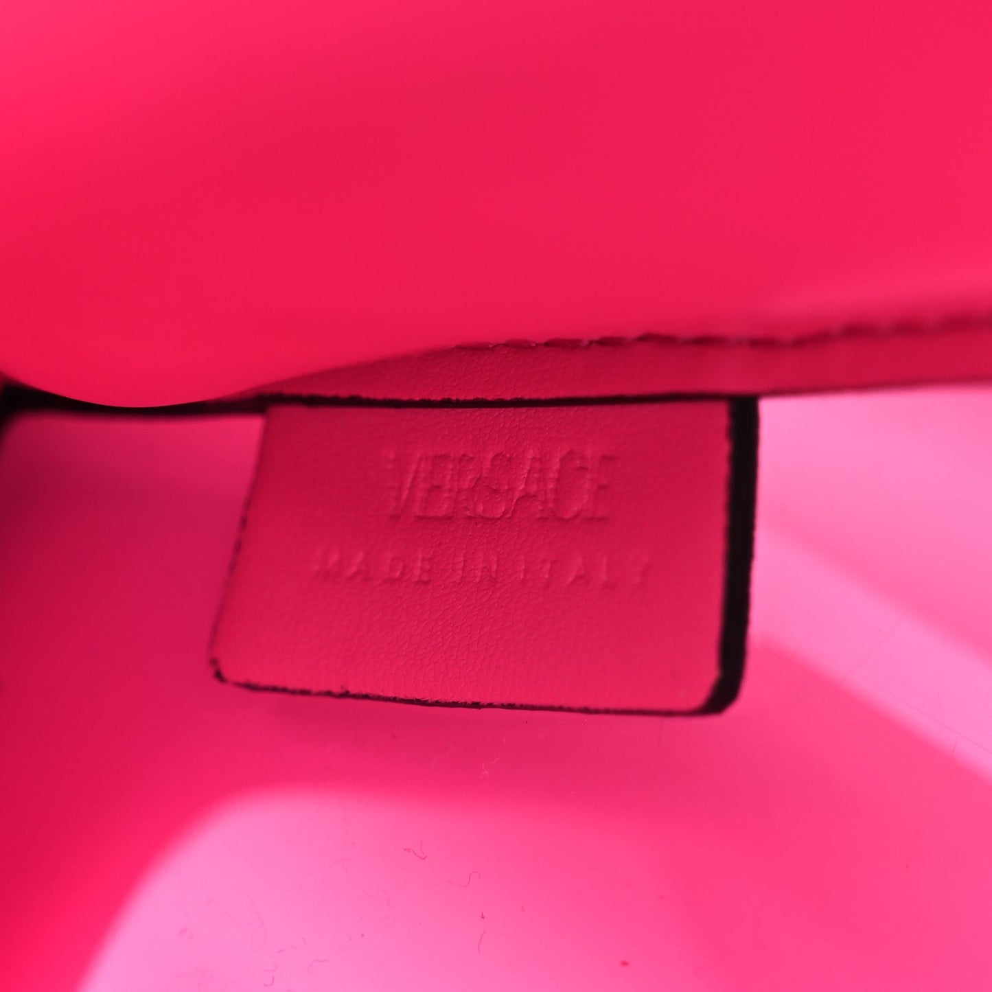 PVC Medusa Clutch Fuschia