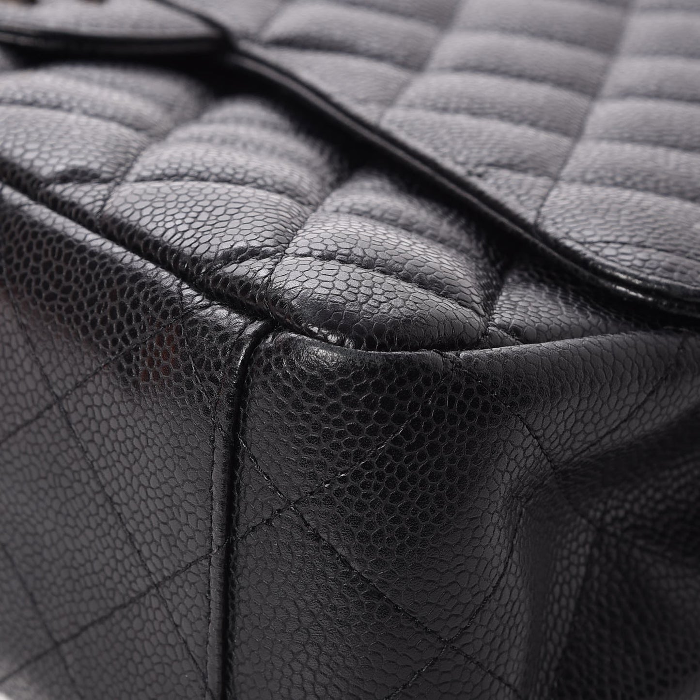 Caviar Quilted Maxi Single Flap Black