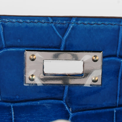 Hermes Shiny Niloticus Crocodile Kelly Cut Pochette Mykonos 19 of 19