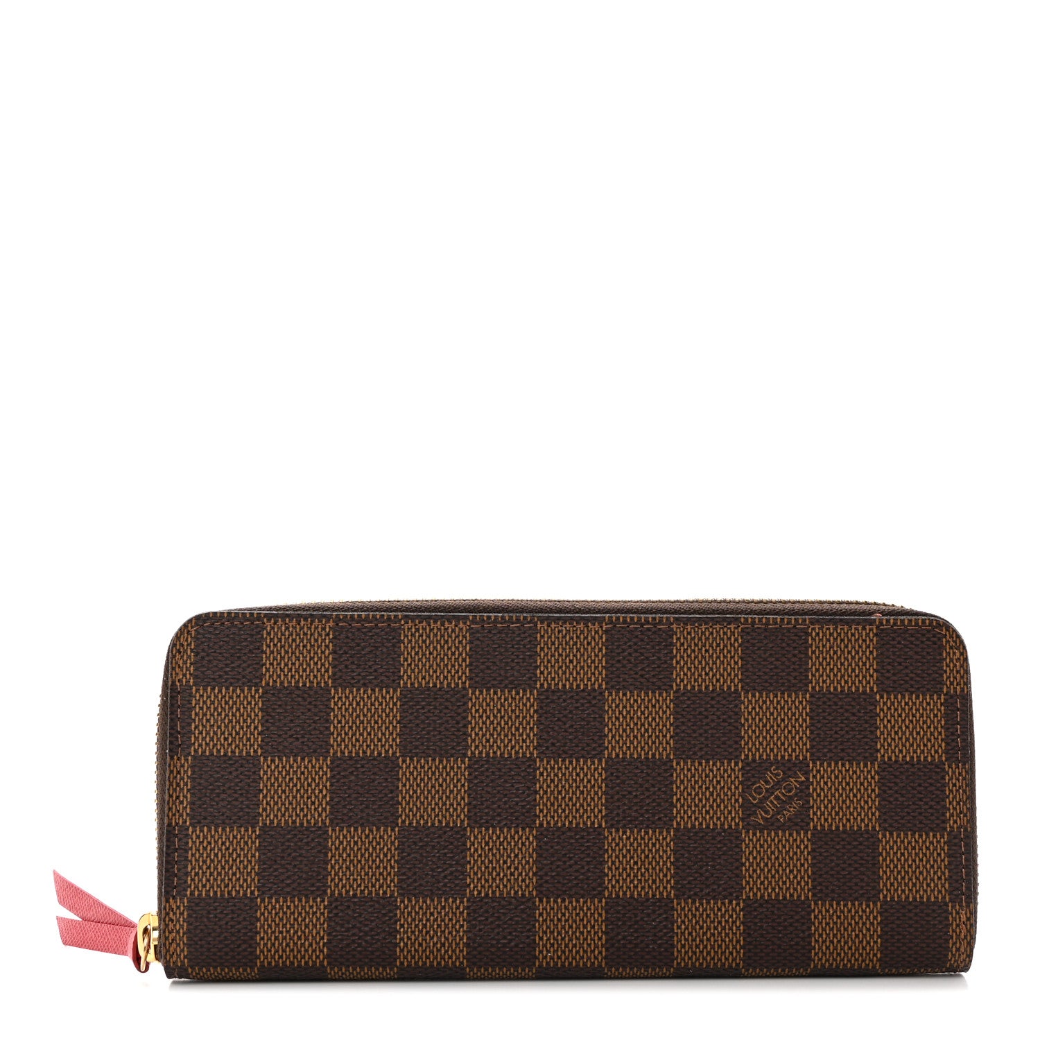 Louis Vuitton Damier Ebene Clemence Wallet Cherry 1 of 9