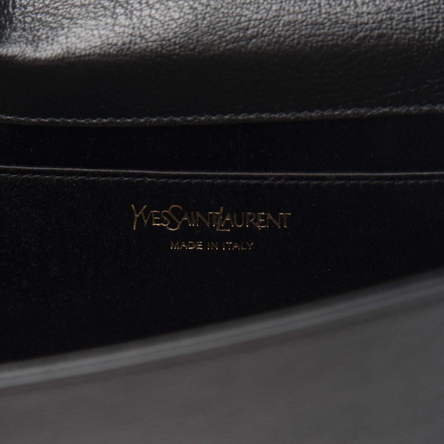 Saint Laurent Calfskin Monogram Large Belle De Jour Clutch Black 6 of 8