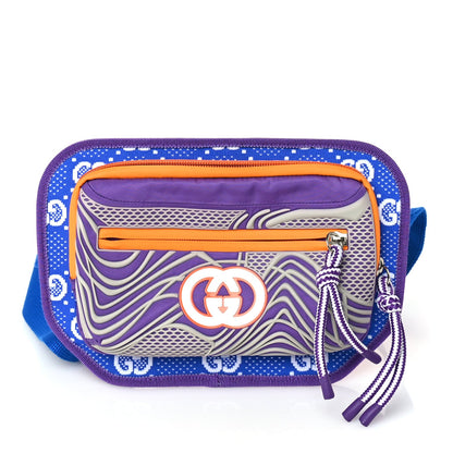 Gucci Jersey GG Monogram All Over Sporty Belt Bag Grey White Multicolor Grey / Grey White Multicolor / Multicolour 1 of 8