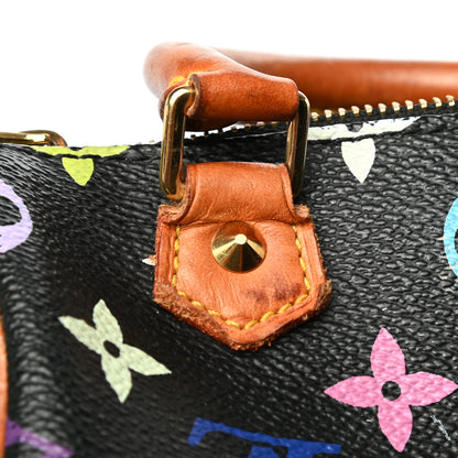 Louis Vuitton Monogram Multicolor Mini Sac HL Speedy Black 6 of 7