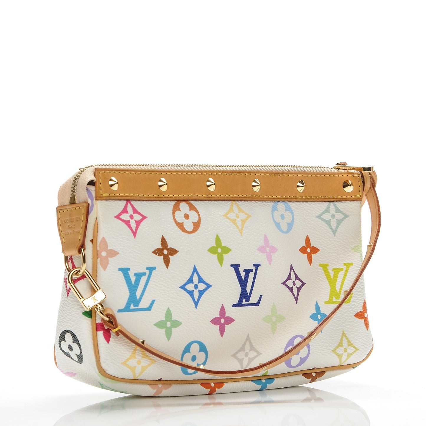 Monogram Multicolor Pochette Accessories White