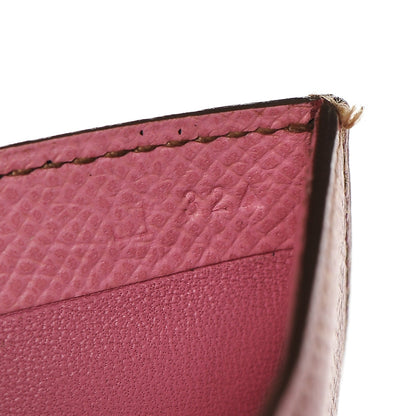 Hermes Epsom Bearn Compact Wallet Pink 7 of 10