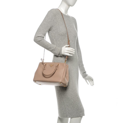 Prada Saffiano Small Galleria Double Zip Tote Cammeo 2 of 6