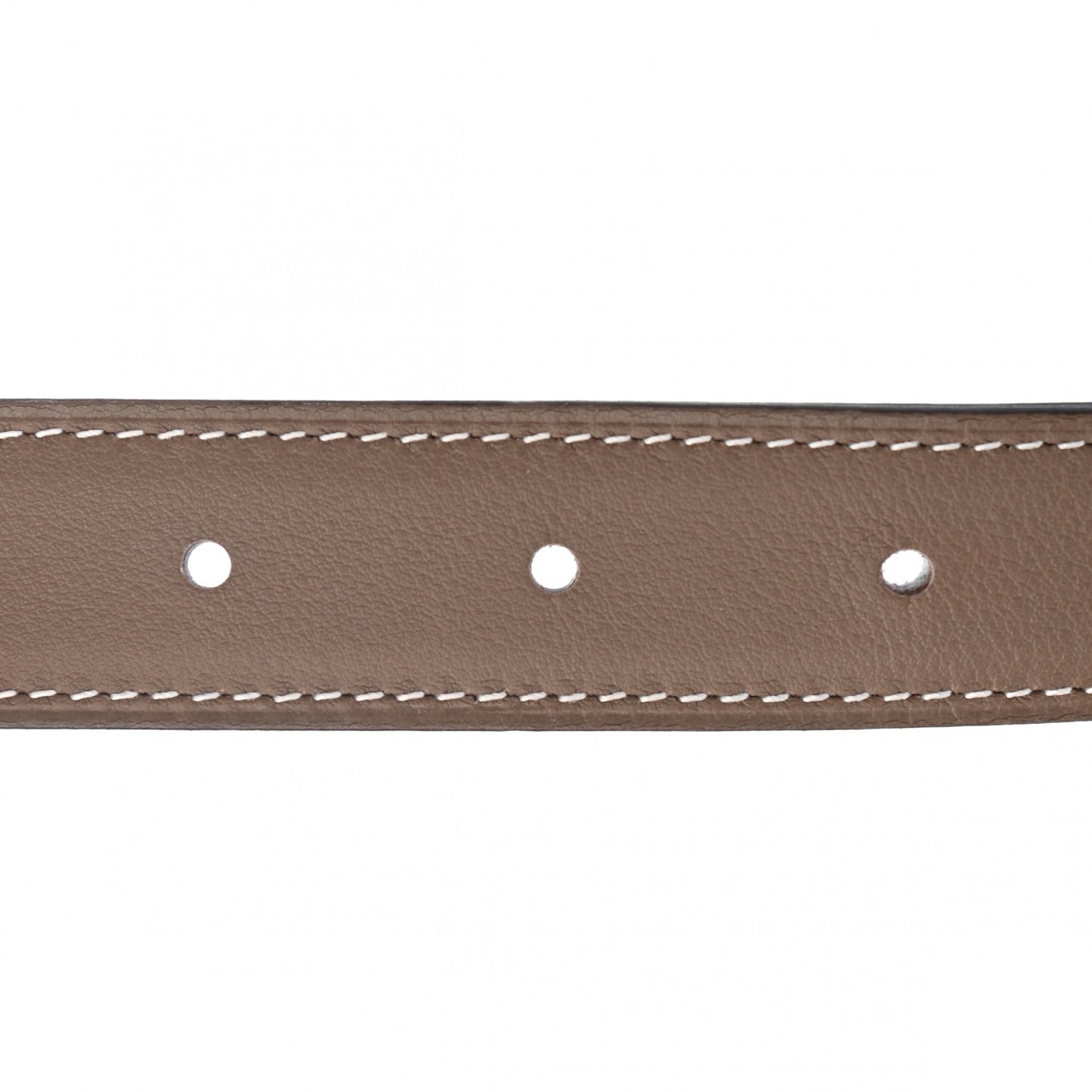Epsom Swift 24mm Mors H Belt 75 White Etoupe