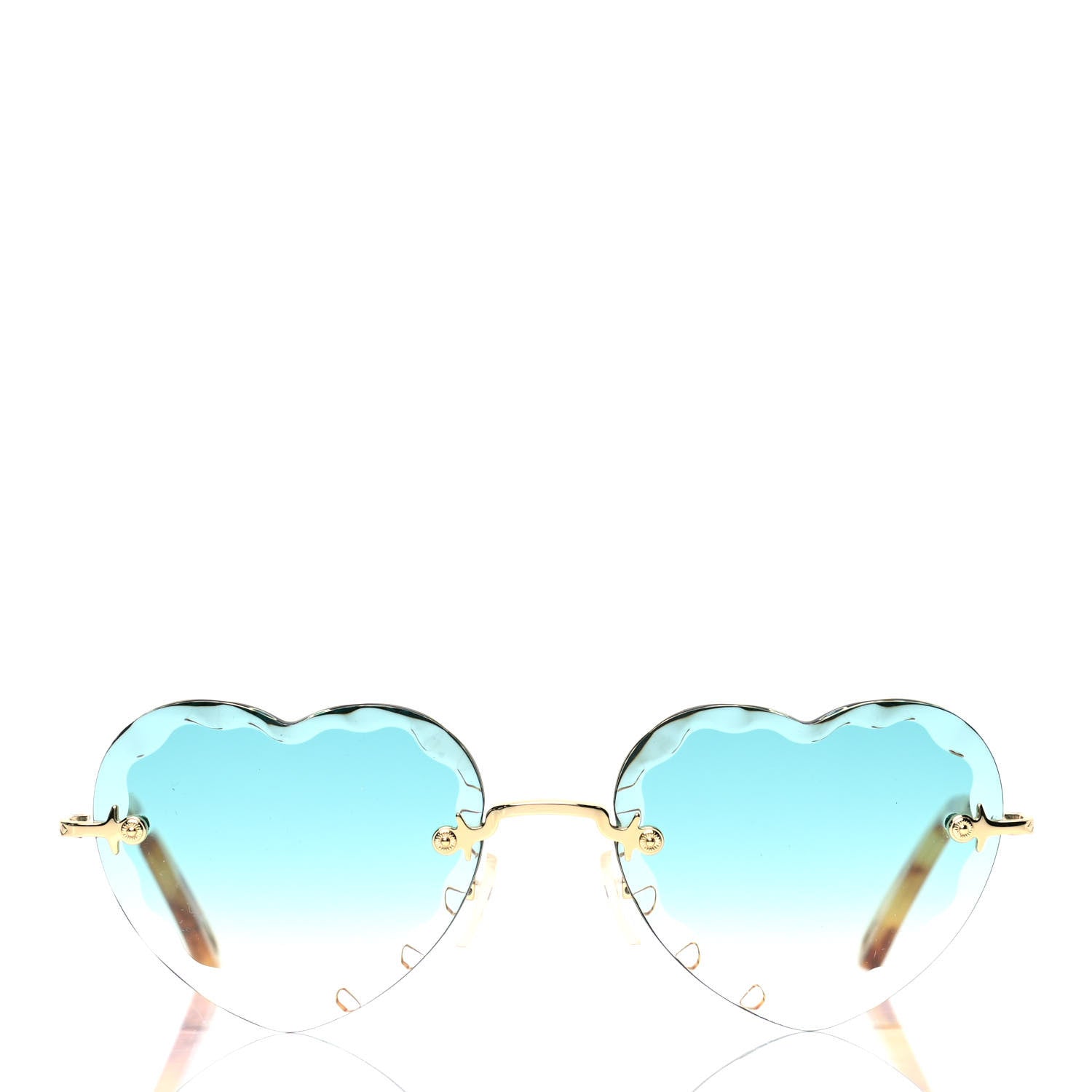 Chloe Heart Sunglasses CE150S Gold 4 of 4