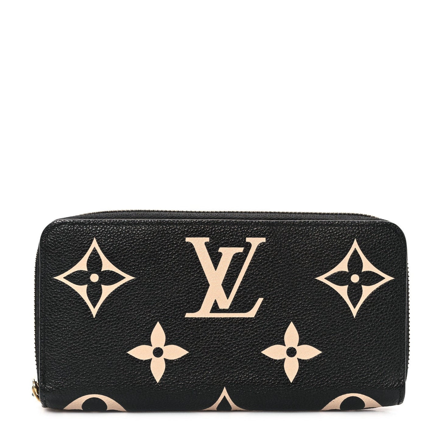 Empreinte Monogram Giant Zippy Wallet Black Beige