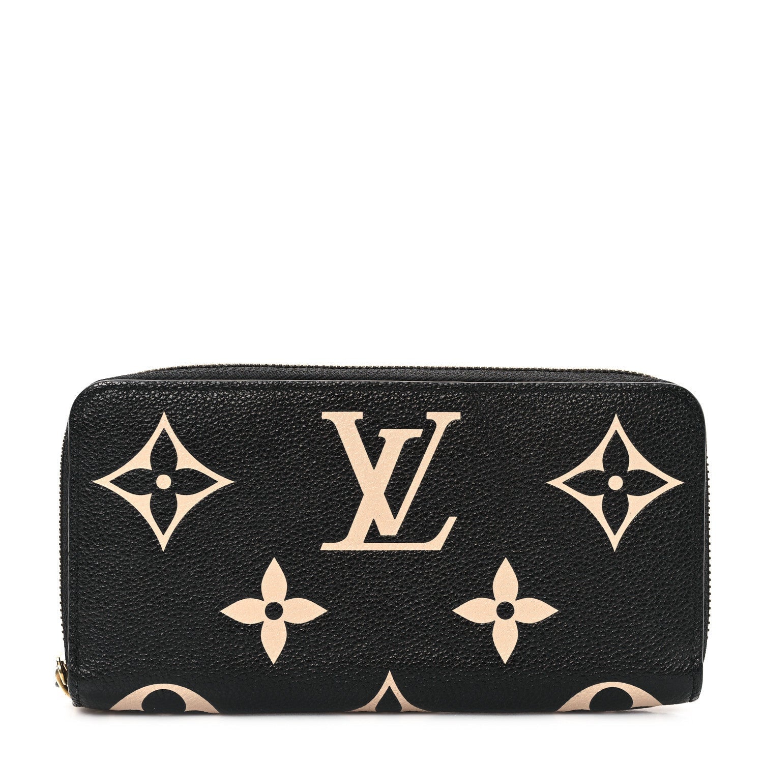Louis Vuitton Empreinte Monogram Giant Zippy Wallet Black Beige 1 of 6