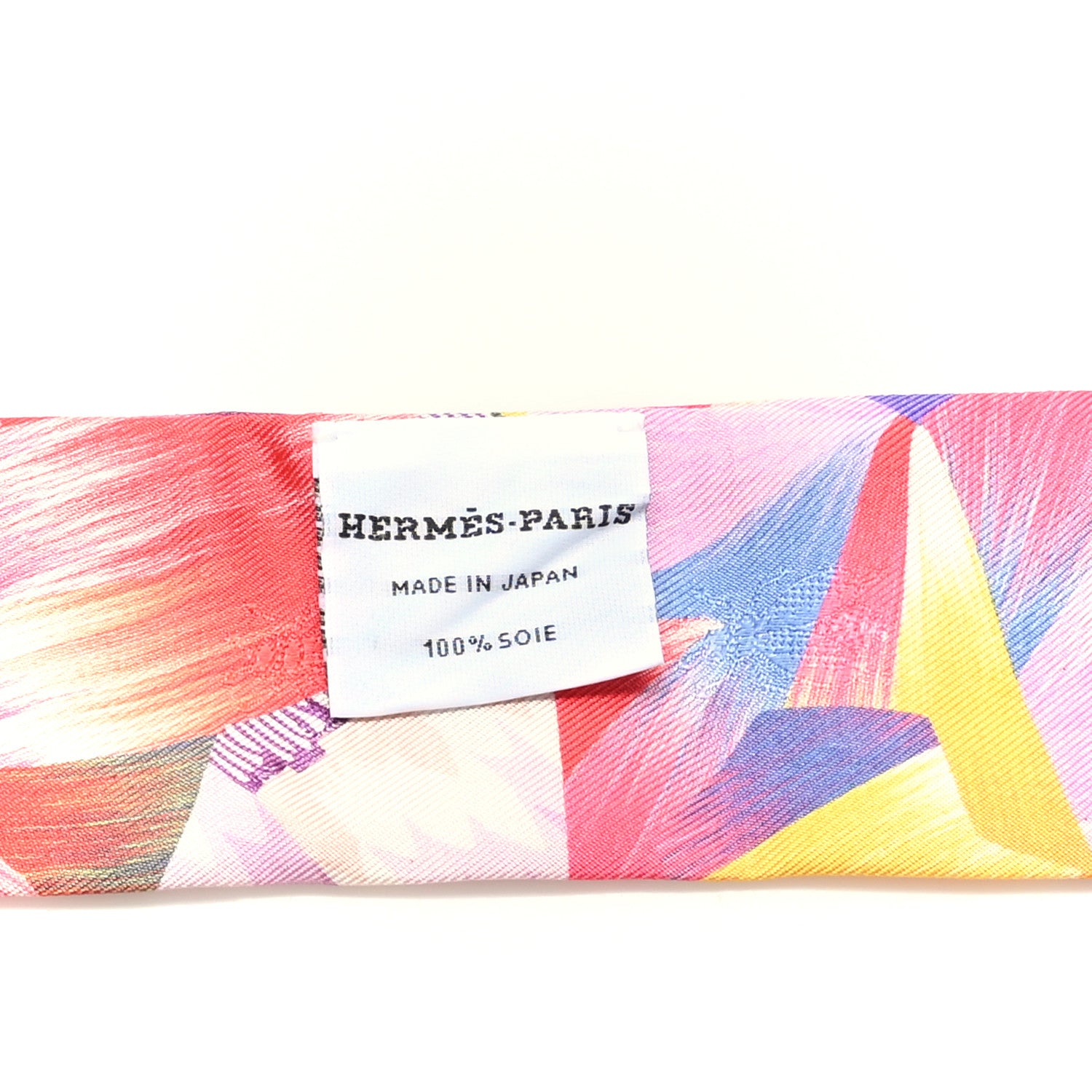 Hermes Silk All Over Marble Silk Twilly Rose Multicolor Ocre 4 of 4