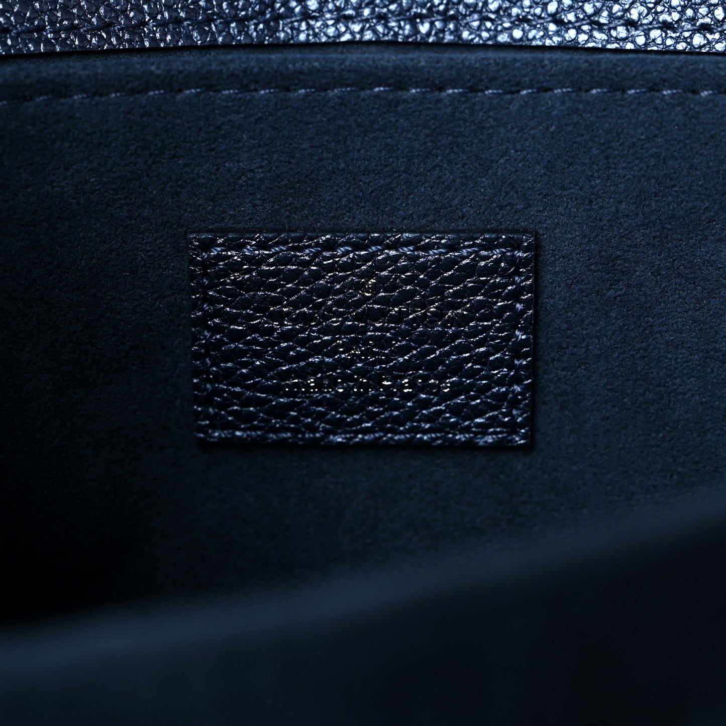 Metallic Empreinte Monogram Giant Pochette Metis Navy Nacre