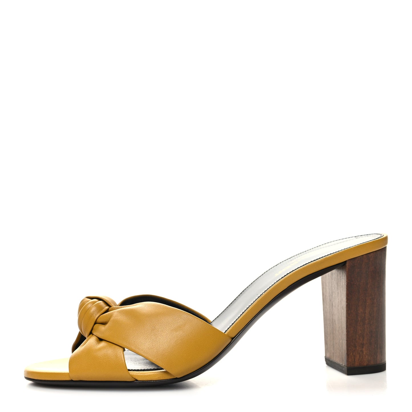 Lambskin Bianca Mules 40 Jaune Safari