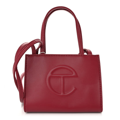 Telfar Vegan Leather Small Shopping Bag Oxblood 1 of 9