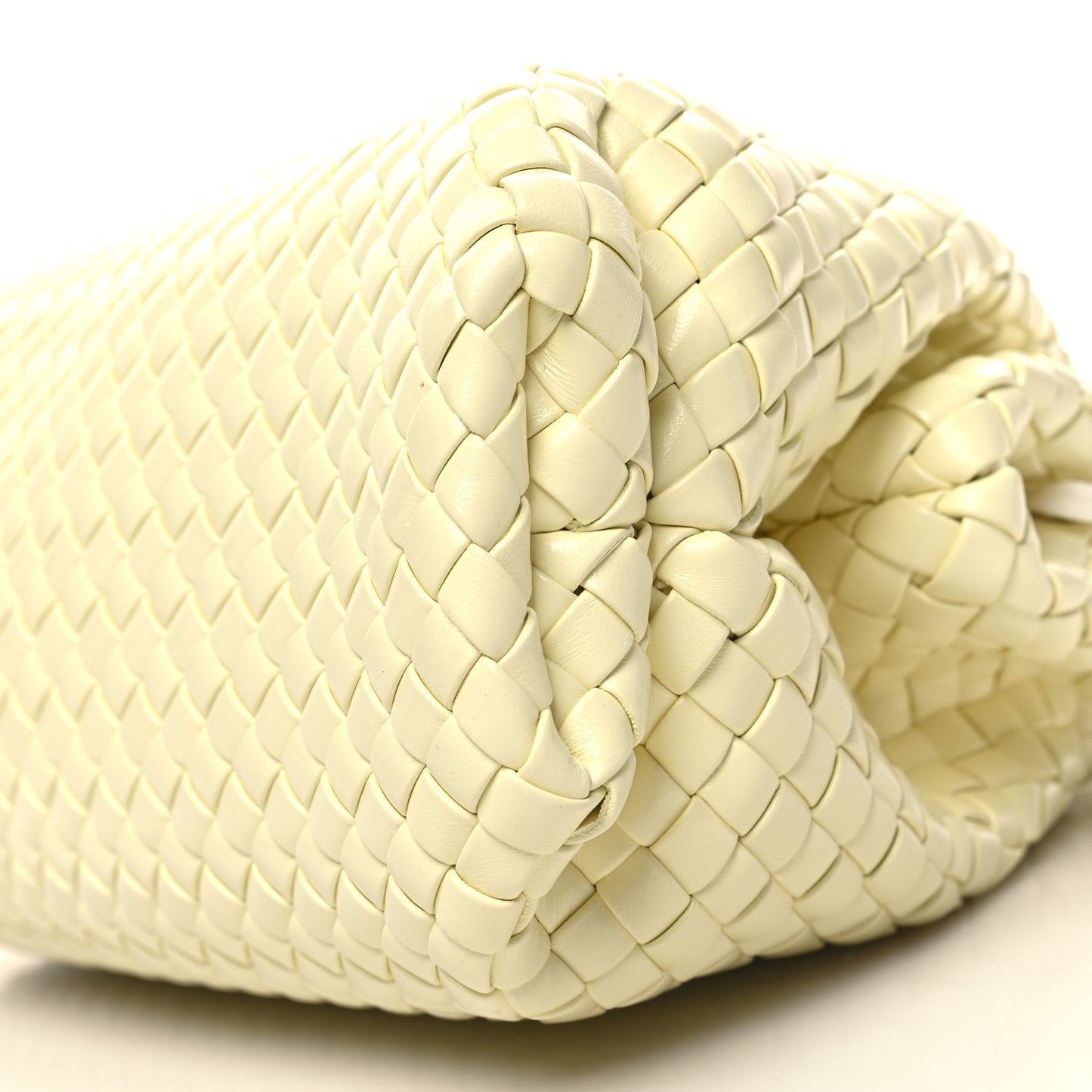 Nappa Intrecciato Small Padded The Handle Tote Zest Washed