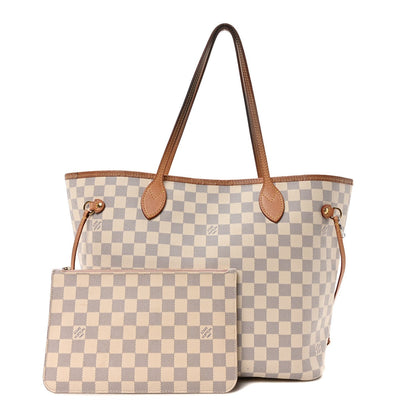 Louis Vuitton Damier Azur Neo Neverfull MM Rose Ballerine 3 of 7