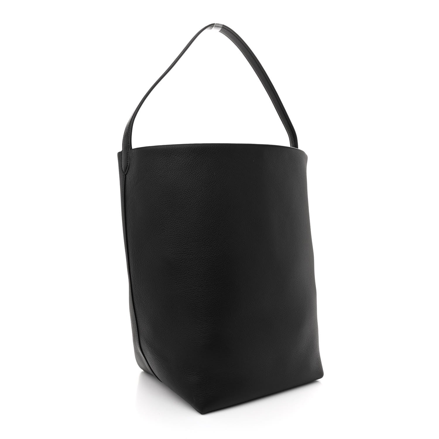The Row Grained Calfskin Large N/S Park Tote Black 3 of 10