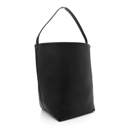 The Row Grained Calfskin Large N/S Park Tote Black 3 of 10