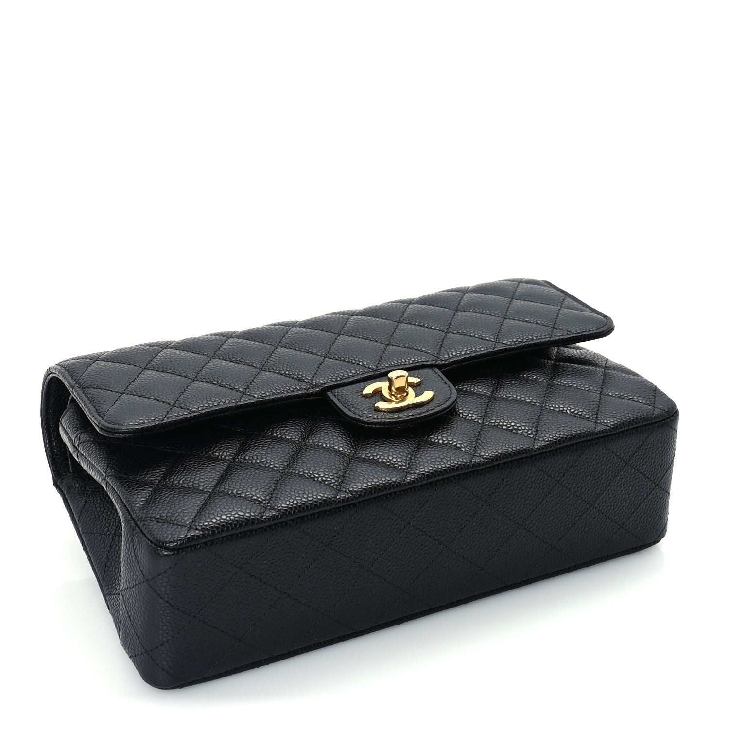 Chanel Caviar Quilted Medium Double Flap Black 3 of 9