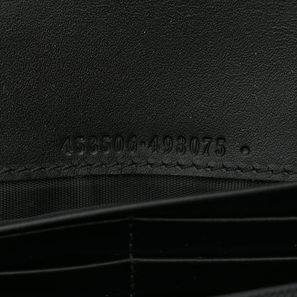 Gucci Guccissima Padlock Continental Chain Wallet Black 6 of 9