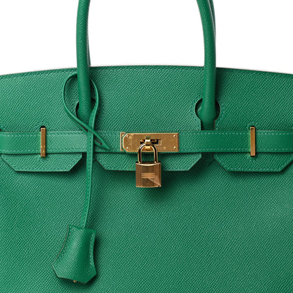 Hermes Epsom Birkin 30 Vert Vertigo 7 of 14