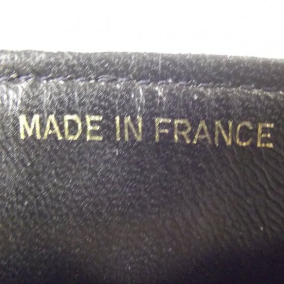 Lambskin Quilted Small Flap Navy