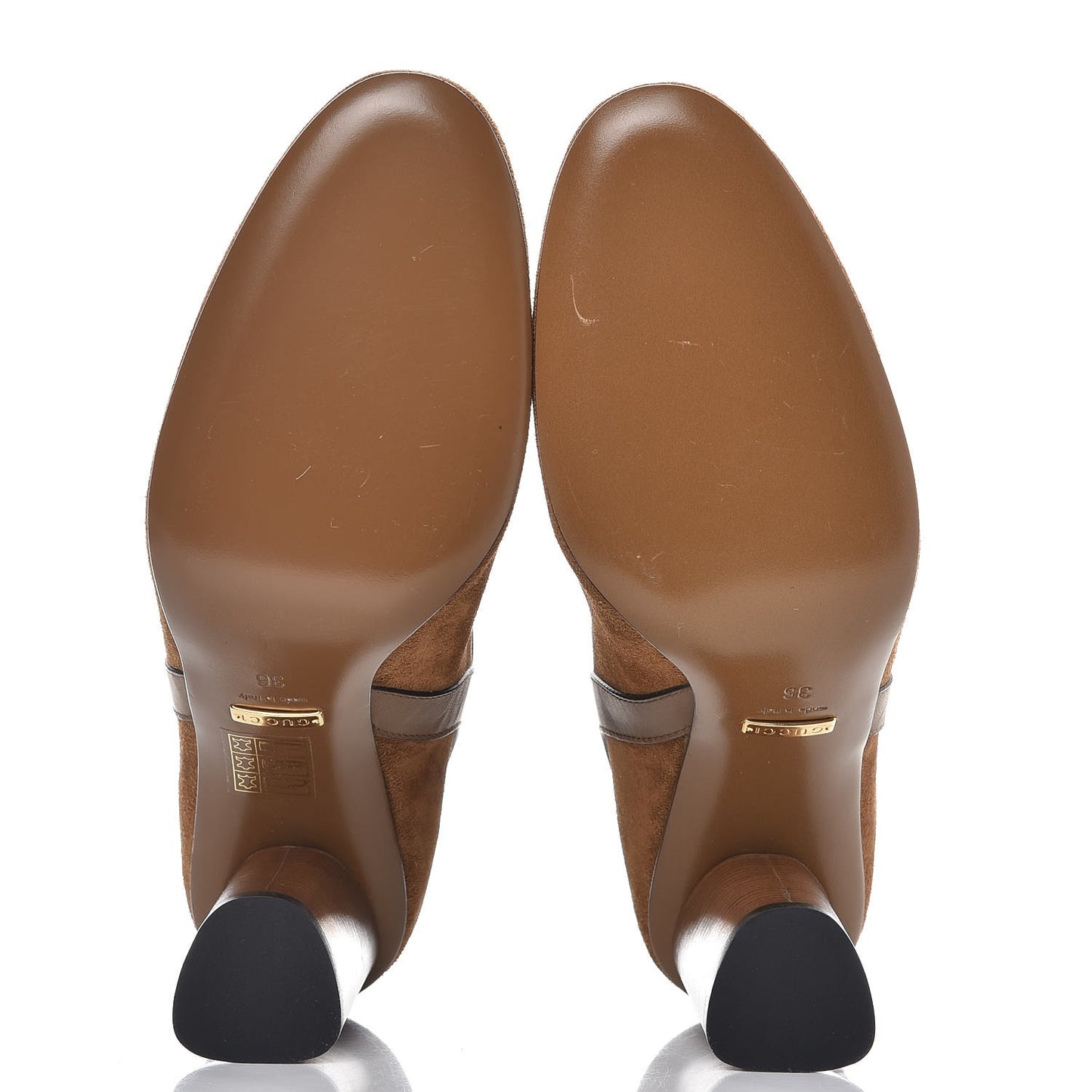 Suede Abigail Ankle Boots 36 New Marron