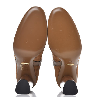 Gucci Suede Abigail Ankle Boots 36 New Marron 5 of 9