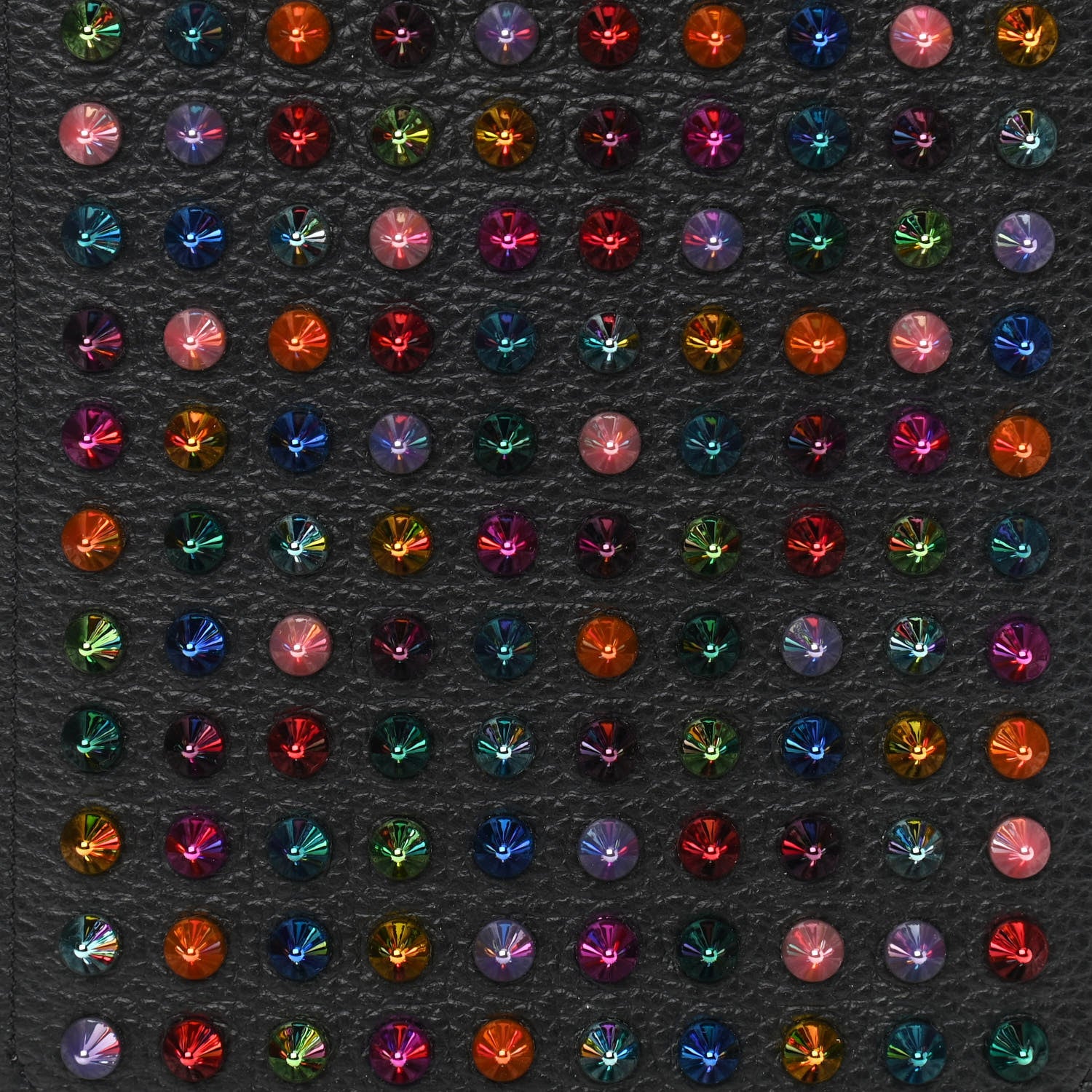 Christian Louboutin Empire Calfskin Spikes Loubilab Clutch Black Multicolor 8 of 10